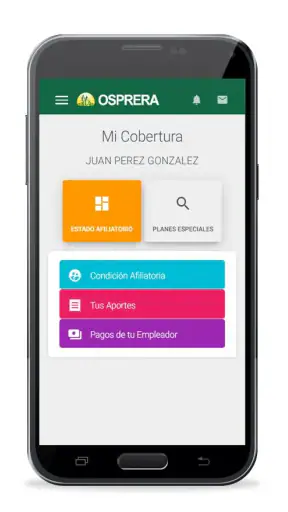 Osprera Mobile screenshot