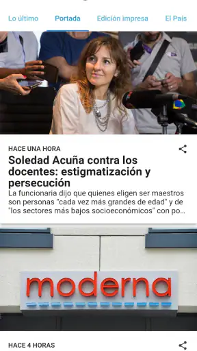 Página|12 screenshot