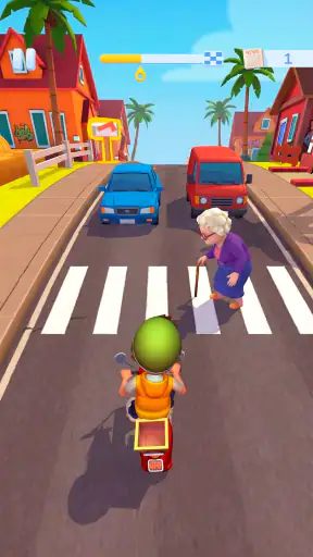 Paper Boy Race - لعبة سيارات screenshot