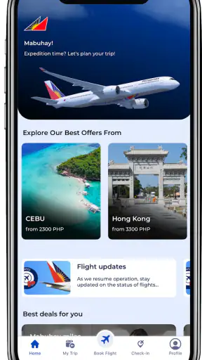 Philippine Airlines screenshot