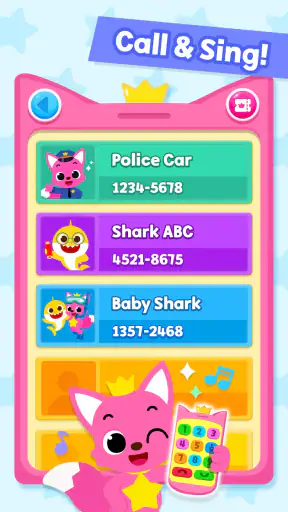 Pinkfong هاتف بيبي شارك من screenshot