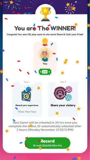 Play and Win-Win Cash Prizes! screenshot