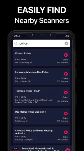 Police Scanner Pro - App screenshot