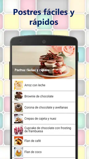 Postres fáciles y rápidos screenshot