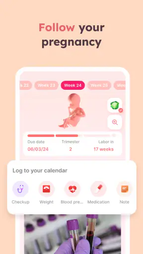 Pregnancy tracker week by week screenshot