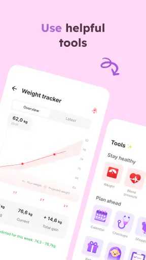 Pregnancy tracker week by week screenshot