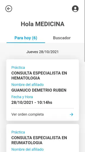 Prestadores PAMI screenshot