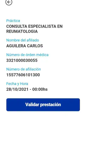 Prestadores PAMI screenshot