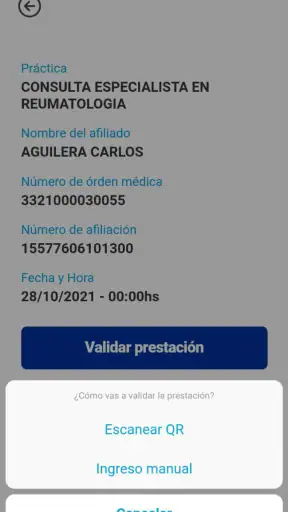 Prestadores PAMI screenshot