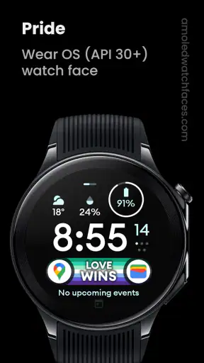 Pride Flag Watch Face screenshot