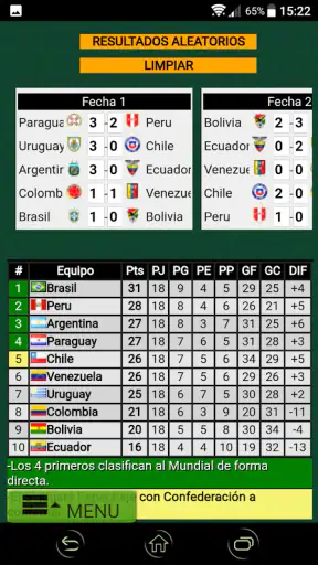 Promiedos screenshot