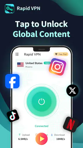 Rapid VPN - Safe Secure Proxy screenshot