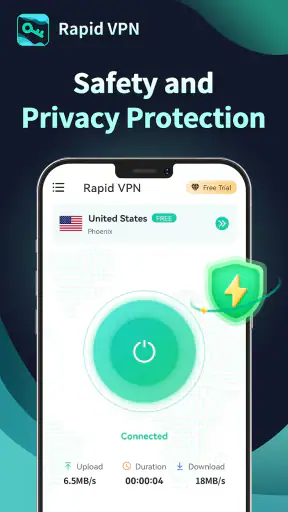 Rapid VPN - Safe Secure Proxy screenshot