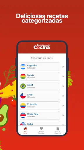 Recetario de cocina screenshot