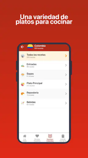 Recetario de cocina screenshot