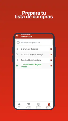 Recetario de cocina screenshot
