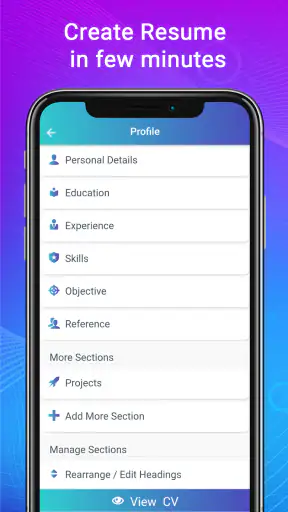 Resume Builder App, CV maker screenshot