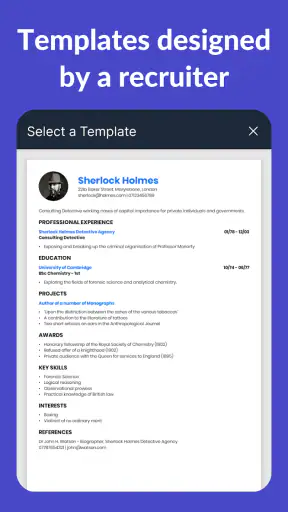 Resume Builder - CV Engineer screenshot