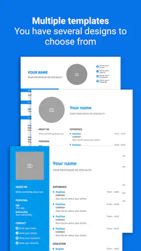 Resume Maker | CV Builder App screenshot