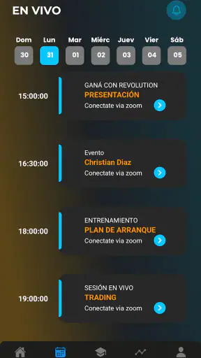 Revolution App screenshot