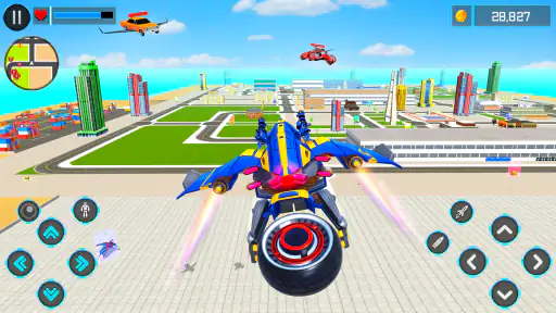 Robot Transform War Car Games screenshot
