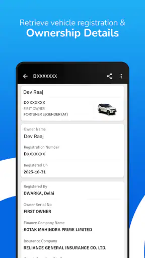 RTO Vehicle Info App, Challan screenshot