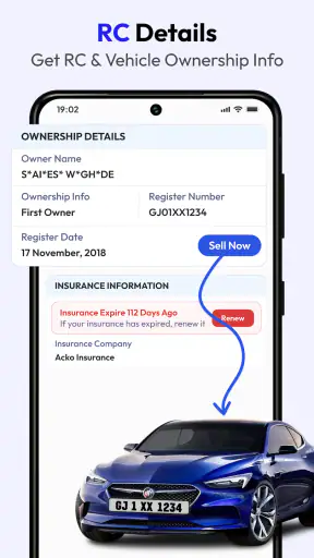 RTO Vehicle Information screenshot