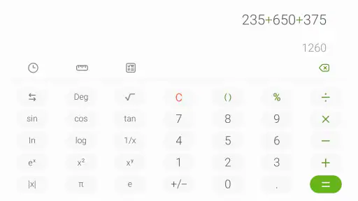 Samsung Calculator screenshot