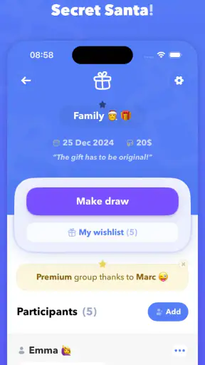 Secret Santa 22: Gift exchange screenshot