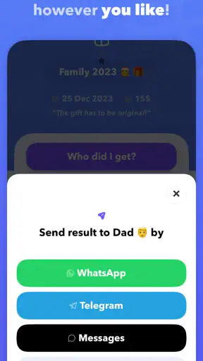 Secret Santa 22: Gift exchange screenshot