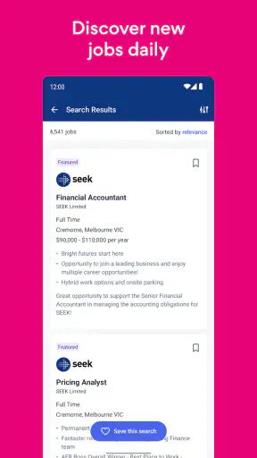SEEK Jobs & Employment screenshot