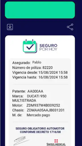 Seguro Por Hoy. screenshot