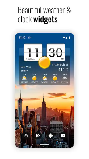 Sense Flip Clock & Weather screenshot