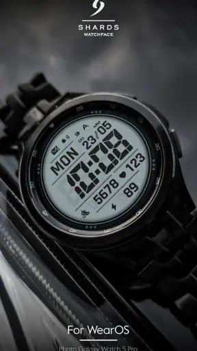 SH092 Watch Face, WearOS watch screenshot