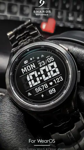 SH092 Watch Face, WearOS watch screenshot