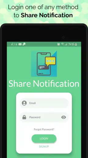 Share Notification screenshot