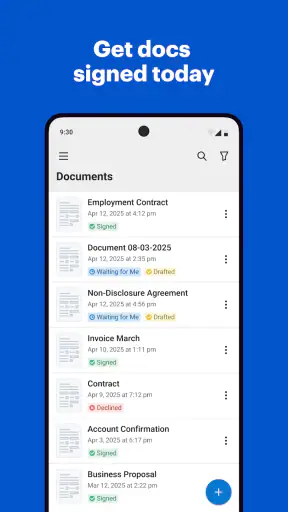 signNow: Sign & Fill PDF Docs screenshot