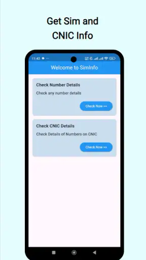 Sim owner details & sim info screenshot