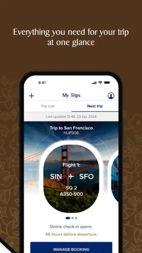 Singapore Airlines screenshot