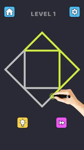 Single Line ألعاب رسم الألغاز screenshot