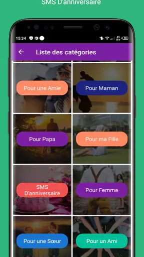SMS Anniversaire 2025 screenshot