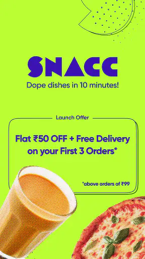 SNACC: 10-Min Food Delivery screenshot
