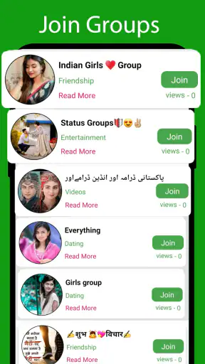 Social Groups Links Add Groups screenshot
