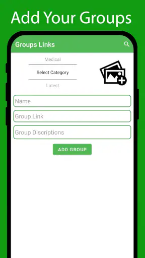 Social Groups Links Add Groups screenshot