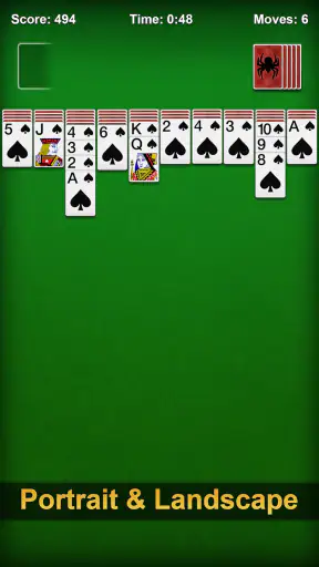 Spider Solitaire screenshot