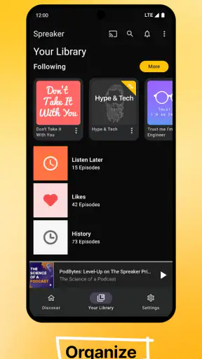 Spreaker Podcasts screenshot