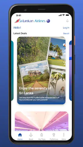 SriLankan Airlines screenshot