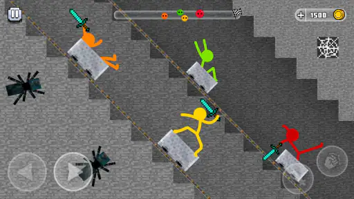 Stick-man Parkour Run screenshot