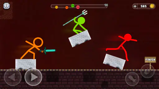 Stick-man Parkour Run screenshot