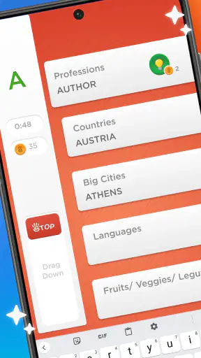 Stop - Categories Word Game screenshot